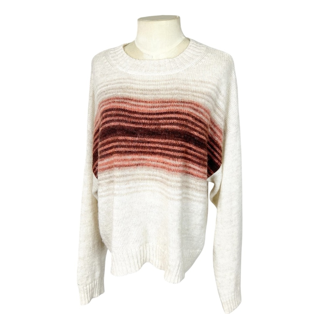 American Eagle Dreamspun‎ Cropped Crew Neck Sweater size L wool blend